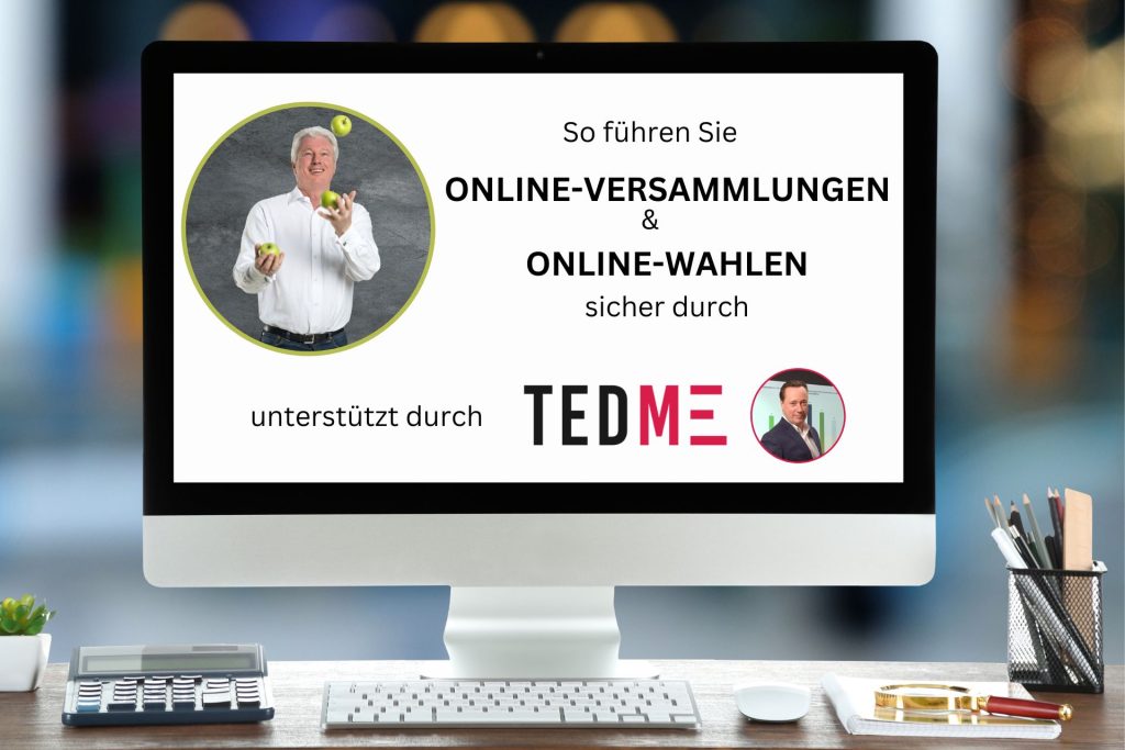 Online-Versammlungen und Online-Wahlen mit TEDME sicher durchführen - Webinar