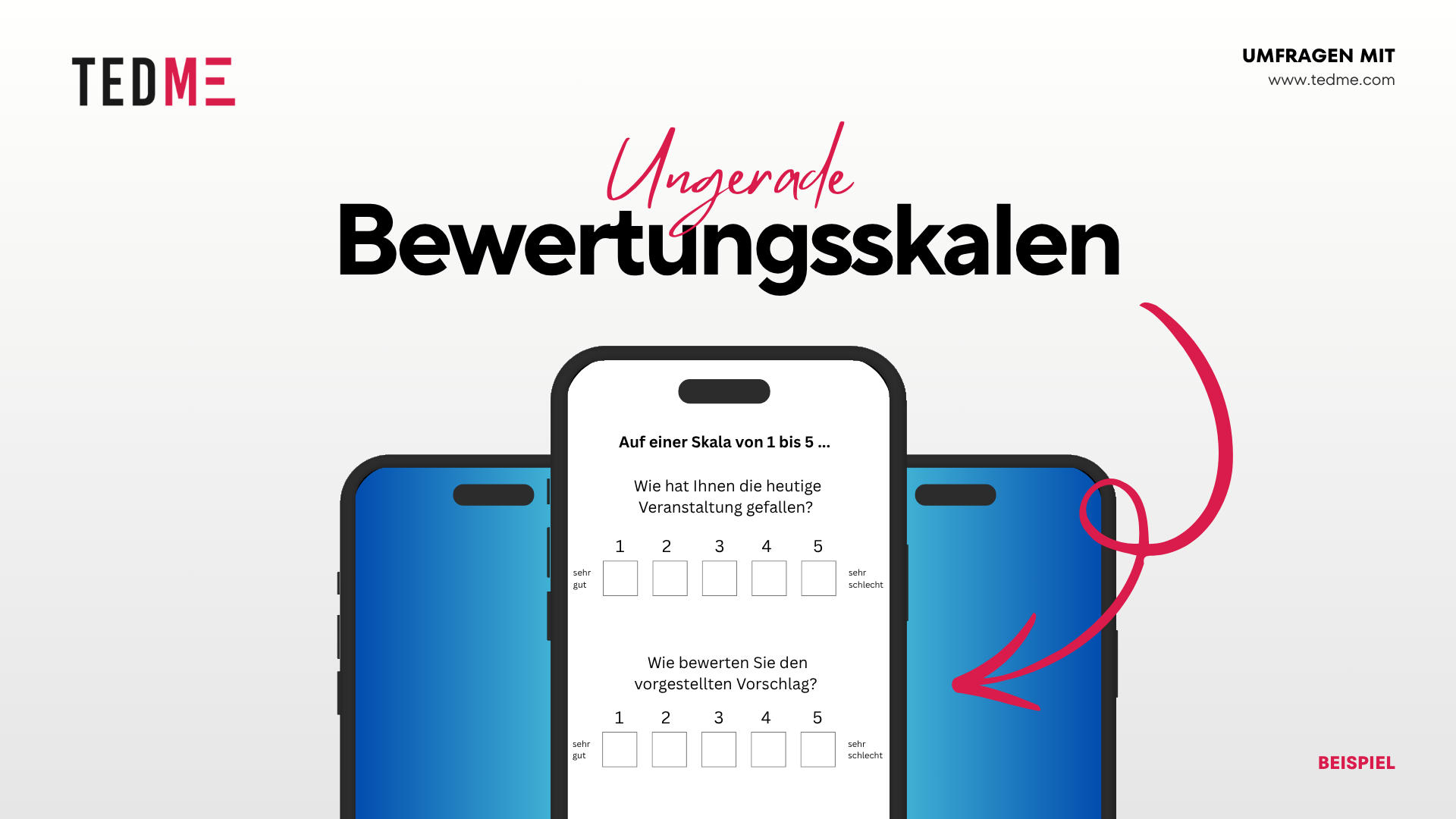 ungerade Bewertungsskalen | Umfragen | TEDME