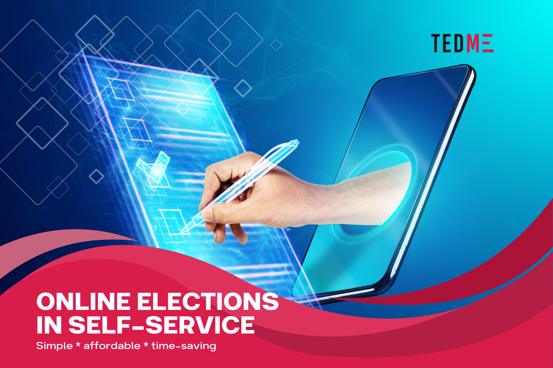 Online-Wahlen im Self-Service-TEDME